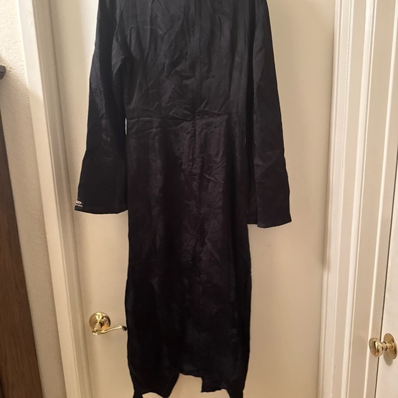 MUKZIN Linglong "Joyful Phoenix"  Chinese-Style Jacquard High-Slit  dress sz m - Picture 8 of 12